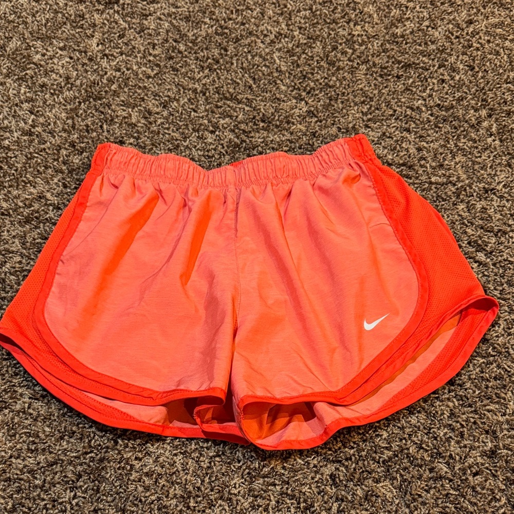 Nike Women's Bright Coral Athletic Running Shorts